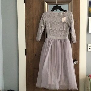 Dainty Jewells - Whimsical Wishes Dress - Grey - XS